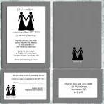 Lesbian Wedding Invitation ..