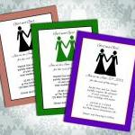 Lesbian Wedding Invitation ..